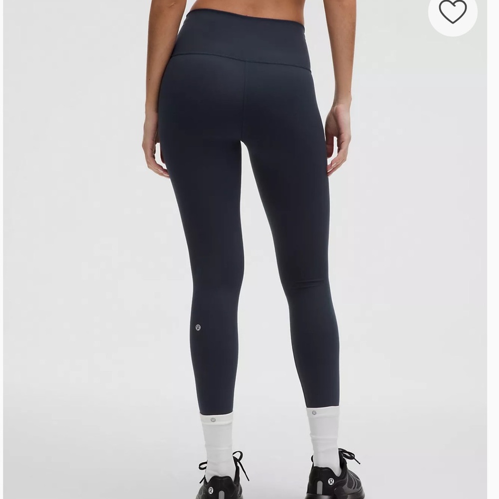 Lululemon Navy Wunder Train High-Rise Tight 28"